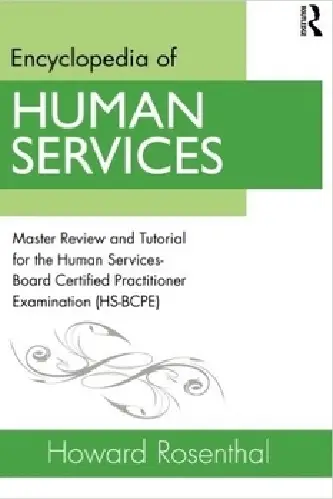 A book cover with the title human services.